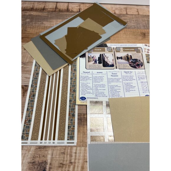 Creative Memories Scrapbooking Kit Neutral Tones Snap Pack Quick-Set Collection - Picture 3 of 4